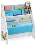 relaxdays B&uuml;cherregal &raquo;Bunte H&auml;ngef&auml;cher&laquo;