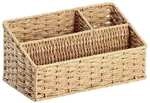 Zeller Schreibtisch-Organizer &raquo;Papiergeflecht&laquo; beige, 25.5x12.2x14.2 cm