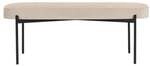 meet Ovale Bank &raquo;Gaia L&laquo; mit Stoffbezug beige, 118x45.5x42 cm