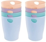 EXACOMPTA 8er-Pack Papierkorb &raquo;Aquarel Ecobin&laquo; 15 Liter mehrfarbig, 26.3x35.5...