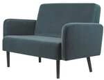 meet 2-Sitzer-Sofa &raquo;Lisboa&laquo; mit Samtbezug gr&uuml;n, 124x83x55 cm