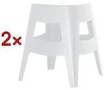 meet 2er-Set Hocker &raquo;Bellini&laquo; 46 cm wei&szlig;