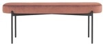 meet Ovale Bank &raquo;Gaia L&laquo; mit Samtbezug braun, 118x45.5x42 cm