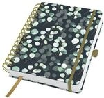 Sigel Spiral-Notizbuch &raquo;Jolie Eucalyptus Night&laquo; Punktraster A5 wei&szlig;