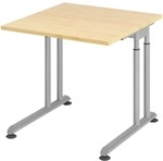 HAMMERBACHER Schreibtisch &raquo;Z-Line&laquo; 80 cm Gestell silberfarben silber, 80x82x80 cm