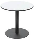 meet Bistrotisch melamin Platte &raquo;Mezzo&laquo; rund 80 x 80 cm weiβ, 80x75x80...