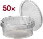 Papstar Einweg-Feinkost-Becher 300 ml, 50 St&uuml;ck transparent, 5.1 cm