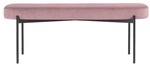 meet Ovale Bank &raquo;Gaia L&laquo; mit Samtbezug pink, 118x45.5x42 cm