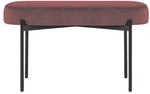 meet Ovale Bank &raquo;Gaia M&laquo; mit Samtbezug rot, 79x45.5x42 cm