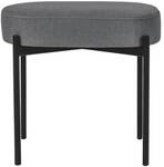 meet Ovale Bank &raquo;Gaia S&laquo; mit Stoffbezug grau, 49x45.5x38 cm