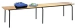 CP Sitzbank 2 m, komplett montiert braun, 200x46x46 cm