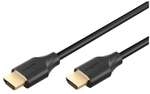 goobay HDMI 2.2 Kabel Ultra 96 HDMI schwarz 1,5 m schwarz