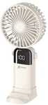 Xlayer Handventilator mit Smartphone-Halterung beige, 7.3x17.3x3.6 cm