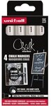 uni-ball Kreidemarker &raquo;Chalk PWE-5M&laquo; 1 - 2 mm 4 St&uuml;ck wei&szlig; wei&szlig;