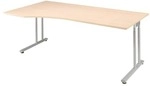 Geram&ouml;bel PC-Arbeitstisch &raquo;Lissabon&laquo; 180 cm links braun, 180x82x100 cm