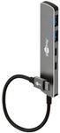 goobay USB-Hub USB-C auf USB-C /USB-A 5 Gbit/sek