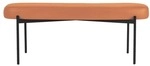 meet Ovale Bank &raquo;Gaia L&laquo; mit Kunstlederbezug orange, 118x45.5x42 cm