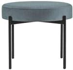 meet Runde Bank &raquo;Gaia&laquo; mit Stoffbezug blau, 57.5x45.5x57.5 cm