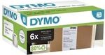 Dymo 6er-Pack LabelWriter Versandetiketten &raquo;S0904980&laquo; f&uuml;r LW4XL/LW5XL wei&szlig;