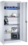 OTTO Office Stahlschrank mit Fl&uuml;gelt&uuml;ren 94 x 195 cm, 4 Fachb&ouml;den verzinkt grau,