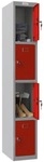Phoenix Spind &raquo;PL1430G&laquo; 1x4 F&auml;cher rot, 30x183x50 cm