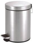 OTTO Office Kosmetikeimer 5 Liter matt Treteimer silber, 28 cm