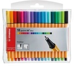 Stabilo Fineliner &raquo;Point 88 Mini&laquo; 0,4 mm 18 St&uuml;ck blau