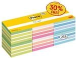 Post-it Notes 6er-Pack Haftnotizw&uuml;rfel &raquo;2028X6&laquo; mehrfarbig, 7.6x7.6 cm