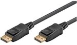goobay Displayport-Kabel Anschlusskabel DisplayPort 2.0/2.1 schwarz 3,0 m schwarz