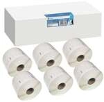 G&G 6x 1000 Etiketten &raquo;ersetzt Dymo 11354 / S0722540&laquo; 32 x 57 mm wei&szlig;