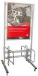 update displays Kundenstopper &raquo;Fahrradst&auml;nder&laquo; A1 grau, 75.8x160x65 cm