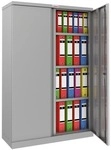Phoenix Stahlschrank, abschlie&szlig;bar, zerlegt, 91,5 x 37 x 140 cm grau