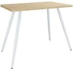 VCM Schreibtisch &raquo;Salia&laquo; 80x50 cm Gestell wei&szlig; braun, 80x70x50 cm