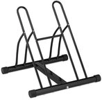 relaxdays Bodenst&auml;nder f&uuml;r 2 Fahrr&auml;der schwarz 57 x 60,5 x 55 cm schwarz