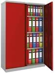 Phoenix Stahlschrank, abschlie&szlig;bar, zerlegt, 91,5 x 37 x 140 cm rot