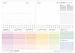 H&auml;fft Verlag Tischquerkalender &raquo;Rainbow&laquo; 2026/2027