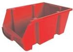 Viso 24x Sichtlagerk&auml;sten 10 Liter rot, 21.5x15x33.5 cm