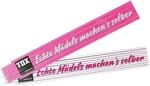 TOX Meterstab &raquo;Echte M&auml;dels machens selber&laquo; 2 m rosa, 5 cm