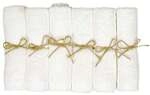 pandoo 6er-Pack Waschlappen Bambus 25,0 x 25,0 cm braun, 25 cm