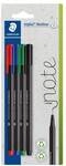 Staedtler Fineliner &raquo;triplus&reg; 334 farbig sortiert 4 Farben&laquo; 0,3 mm 4 St&uuml;ck