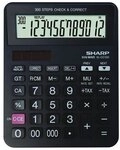 Sharp Taschenrechner &raquo;EL-CC12D&laquo; schwarz, 16.6x3x13.2 cm