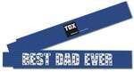 TOX Meterstab &raquo;BEST DAD EVER&laquo; 2 m blau, 5 cm