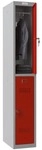 Phoenix Spind &raquo;PL1230G&laquo; 1x2 F&auml;cher rot, 30x183x50 cm