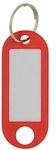 Wedo 10er-Pack Schl&uuml;sselanh&auml;nger mit Ring (&Oslash; 18 mm) rot, 52x21 cm