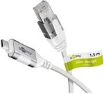 goobay Adapterkabel USB-C 3.1/RJ45 wei&szlig; 1.5 m wei&szlig;