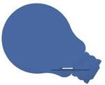 Rocada Whiteboard &raquo;Skinshape IDEA&laquo; 115 x 150 cm blau blau