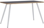 VCM Schreibtisch &raquo;Salia&laquo; 138x80 cm Gestell wei&szlig; grau, 138x70x80 cm
