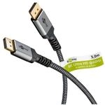 goobay DisplayPort-Kabel 8K - 3 m grau