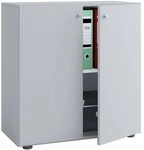 VCM Aktenschrank &raquo;Lona&laquo; 2 OH breit grau, 70x74x40 cm