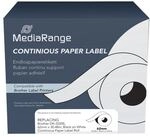 MediaRange Endlospapierrolle f&uuml;r Etikettendrucker 62,0 mm x 30,48 m wei&szlig;